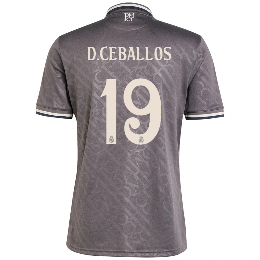 Kinderen Dani Ceballos #19 Houtskool Thuisshirt Derde Tenue 2024/25 T-Shirt