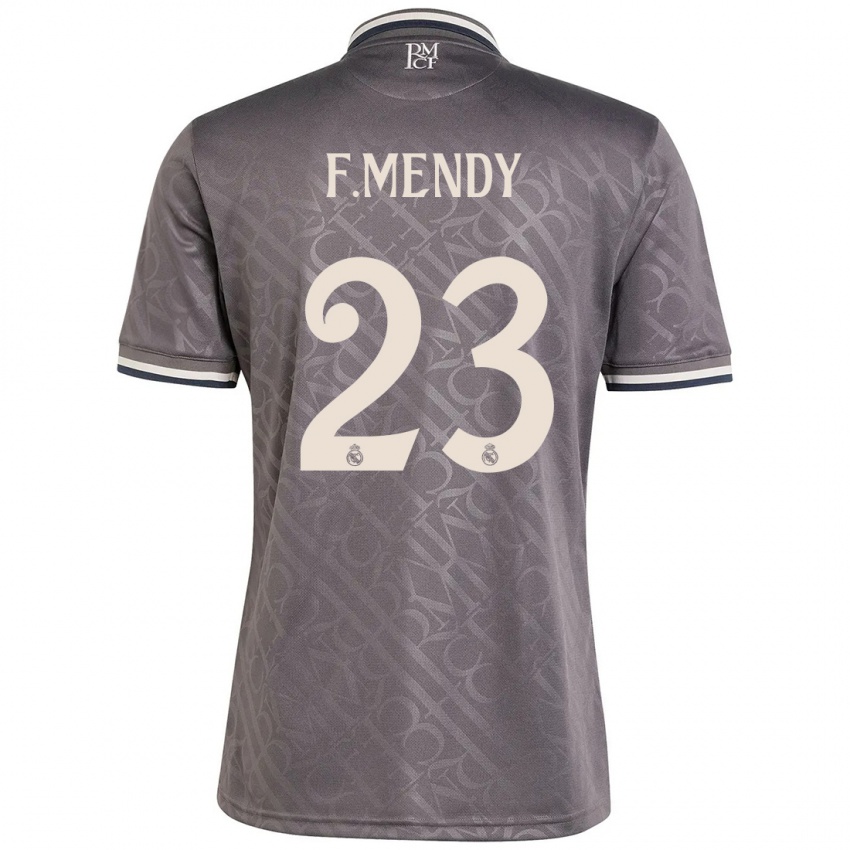 Kinderen Ferland Mendy #23 Houtskool Thuisshirt Derde Tenue 2024/25 T-Shirt