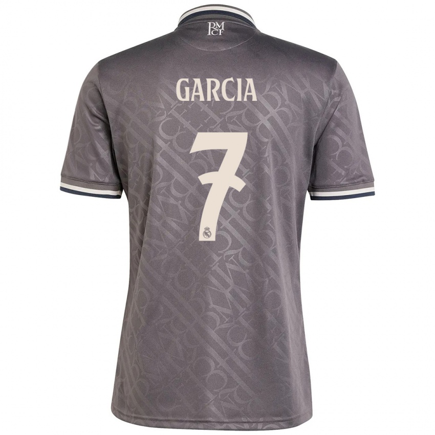 Kinderen Gonzalo Garcia #7 Houtskool Thuisshirt Derde Tenue 2024/25 T-Shirt