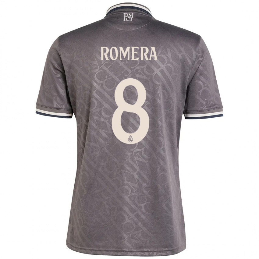 Kinderen Miguel Romera #8 Houtskool Thuisshirt Derde Tenue 2024/25 T-Shirt