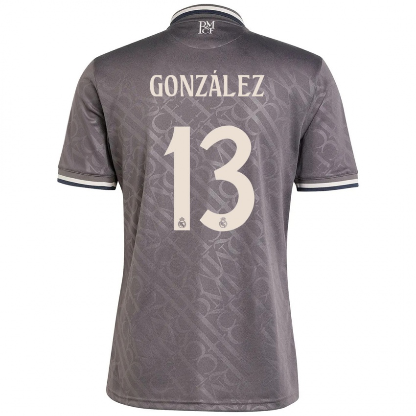 Kinderen Fran González #13 Houtskool Thuisshirt Derde Tenue 2024/25 T-Shirt