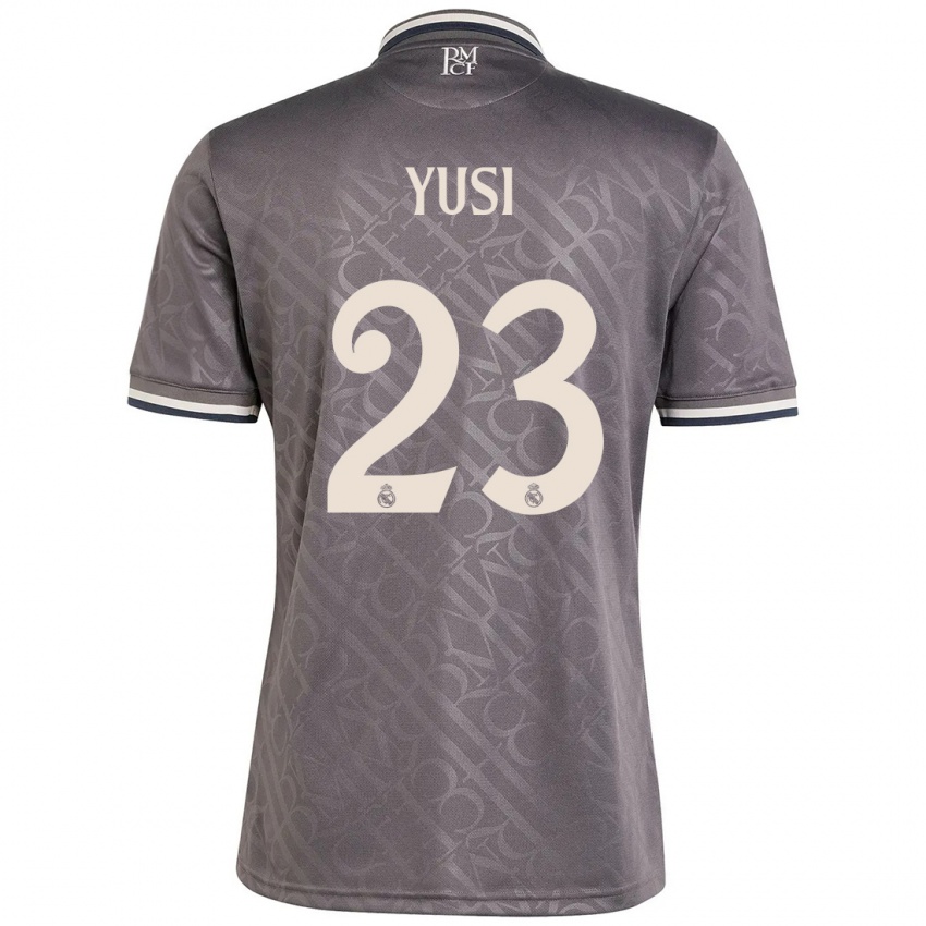 Kinderen Yusi #23 Houtskool Thuisshirt Derde Tenue 2024/25 T-Shirt