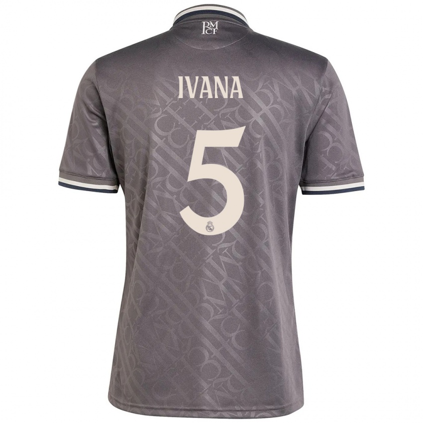 Kinderen Ivana Andres #5 Houtskool Thuisshirt Derde Tenue 2024/25 T-Shirt