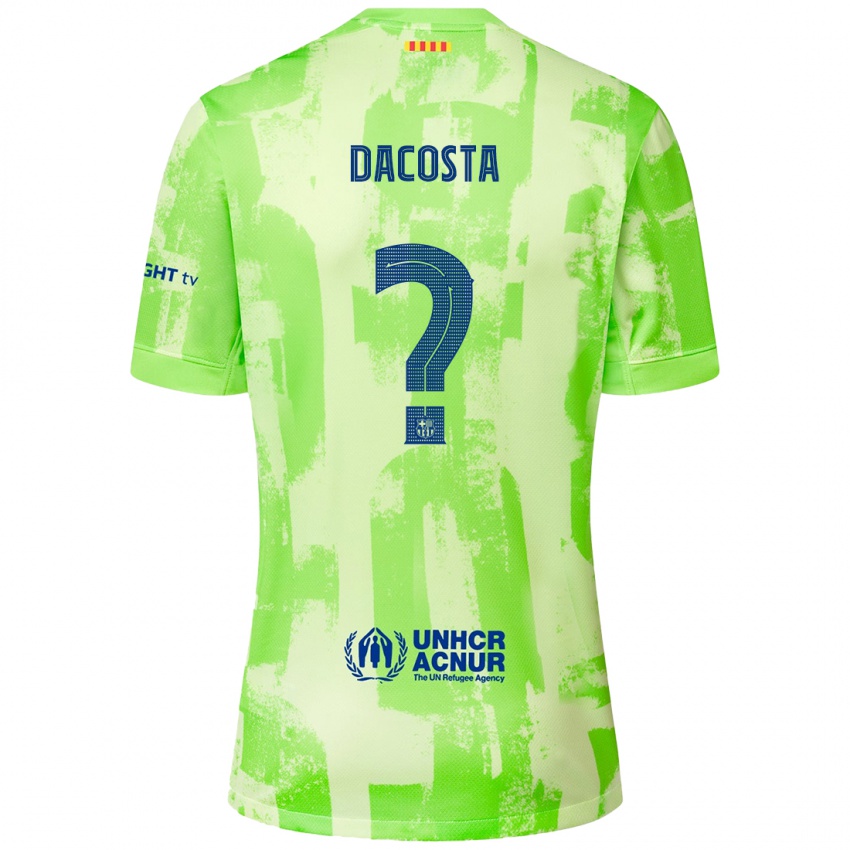 Kinderen Raúl Dacosta #0 Limoen Thuisshirt Derde Tenue 2024/25 T-Shirt