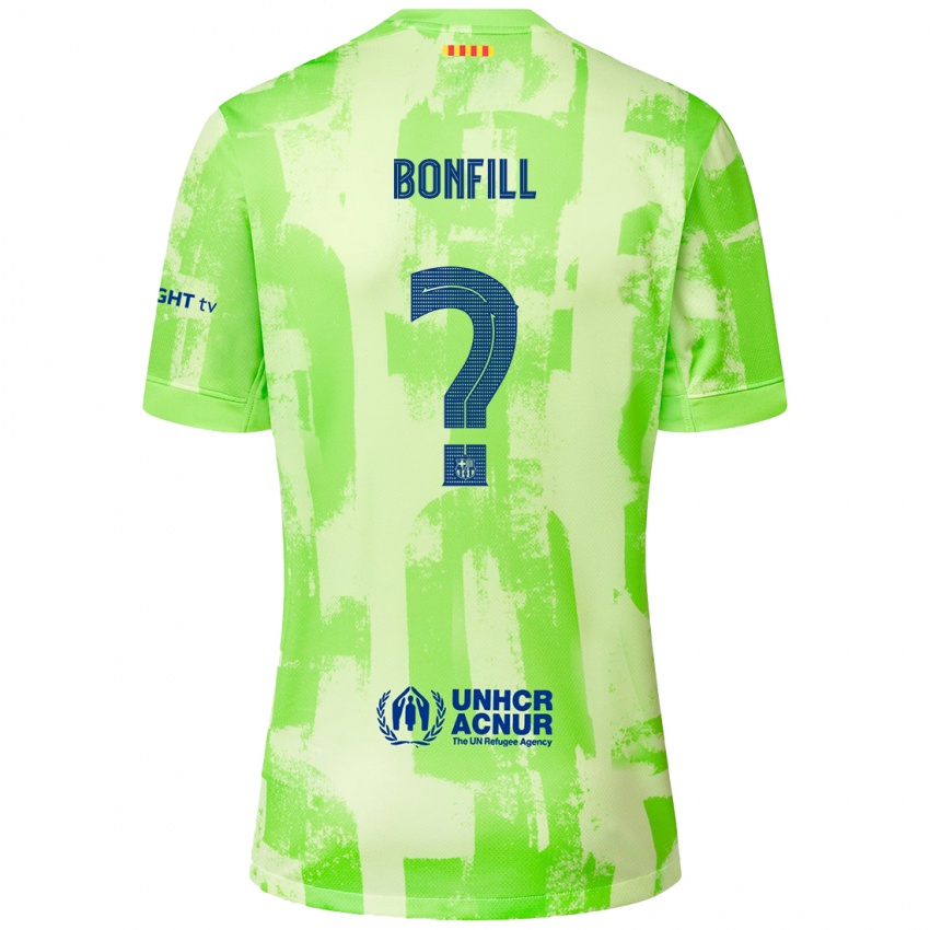 Kinderen Max Bonfill #0 Limoen Thuisshirt Derde Tenue 2024/25 T-Shirt