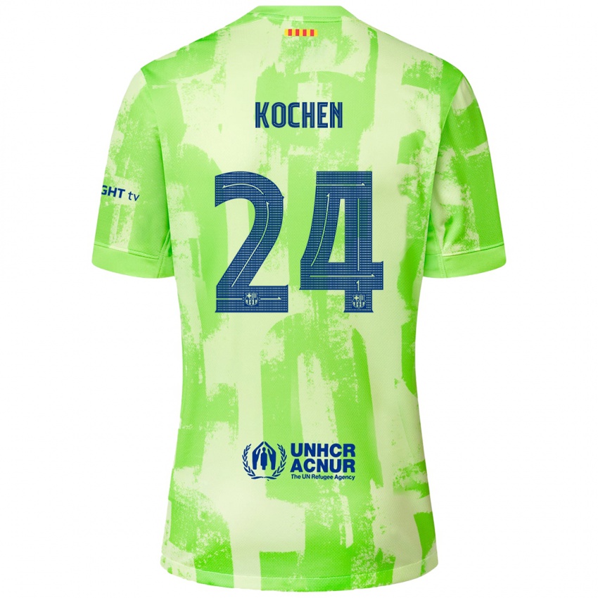 Kinderen Diego Kochen #24 Limoen Thuisshirt Derde Tenue 2024/25 T-Shirt