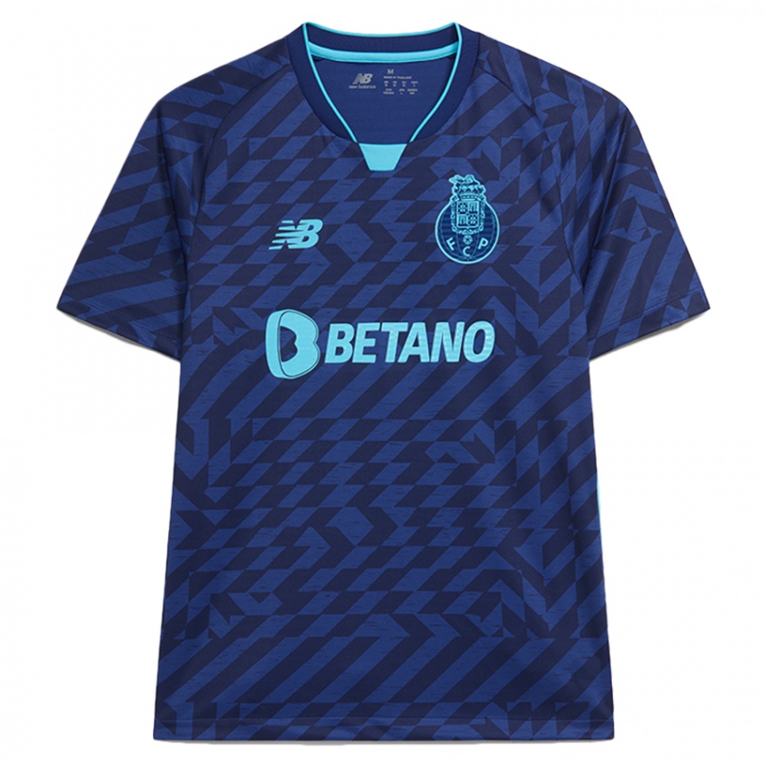 Kinderen Uw Naam #0 Marineblauw Thuisshirt Derde Tenue 2024/25 T-Shirt