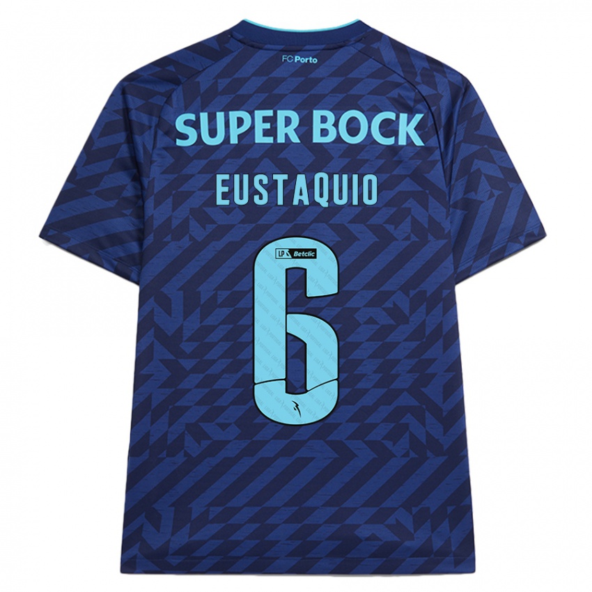 Kinderen Stephen Eustaquio #6 Marineblauw Thuisshirt Derde Tenue 2024/25 T-Shirt