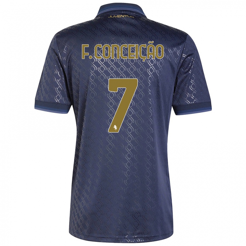 Kinderen Francisco Conceição #7 Marineblauw Thuisshirt Derde Tenue 2024/25 T-Shirt