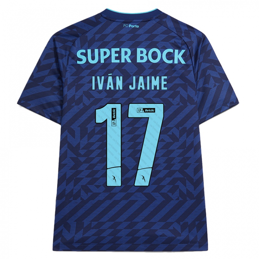 Kinderen Iván Jaime #17 Marineblauw Thuisshirt Derde Tenue 2024/25 T-Shirt