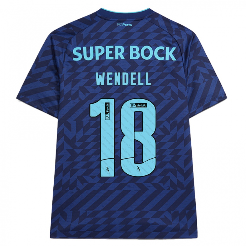 Kinderen Wendell #18 Marineblauw Thuisshirt Derde Tenue 2024/25 T-Shirt