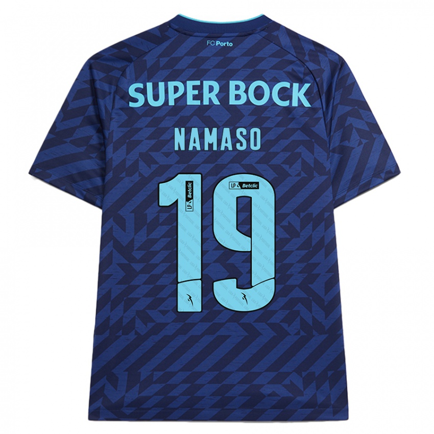 Kinderen Danny Namaso #19 Marineblauw Thuisshirt Derde Tenue 2024/25 T-Shirt