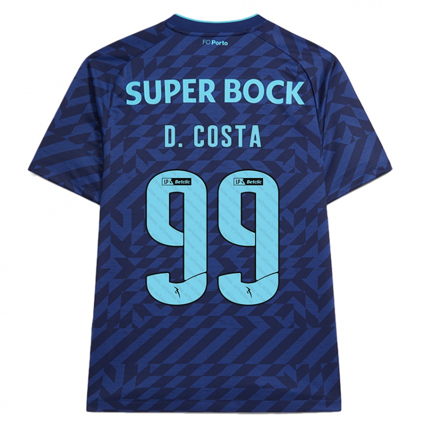 Kinderen Diogo Costa #99 Marineblauw Thuisshirt Derde Tenue 2024/25 T-Shirt