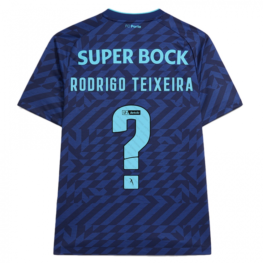 Kinderen Rodrigo Teixeira #0 Marineblauw Thuisshirt Derde Tenue 2024/25 T-Shirt