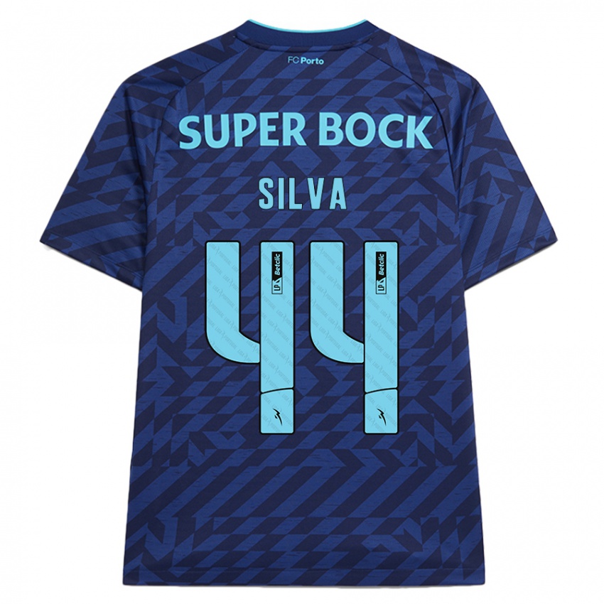 Kinderen Felipe Silva #44 Marineblauw Thuisshirt Derde Tenue 2024/25 T-Shirt