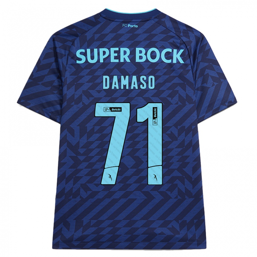 Kinderen Nico Damaso #71 Marineblauw Thuisshirt Derde Tenue 2024/25 T-Shirt