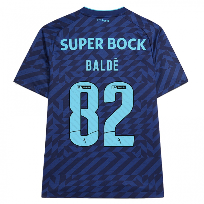 Kinderen Alfa Baldé #82 Marineblauw Thuisshirt Derde Tenue 2024/25 T-Shirt