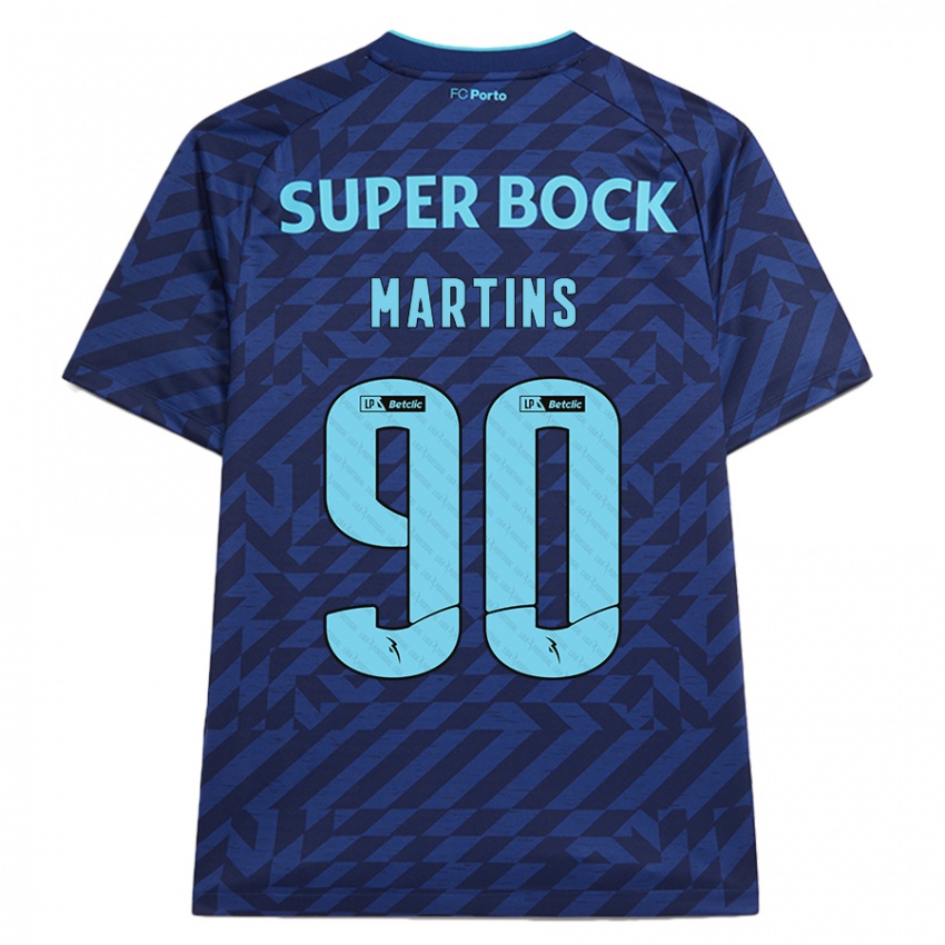 Kinderen Gil Martins #90 Marineblauw Thuisshirt Derde Tenue 2024/25 T-Shirt