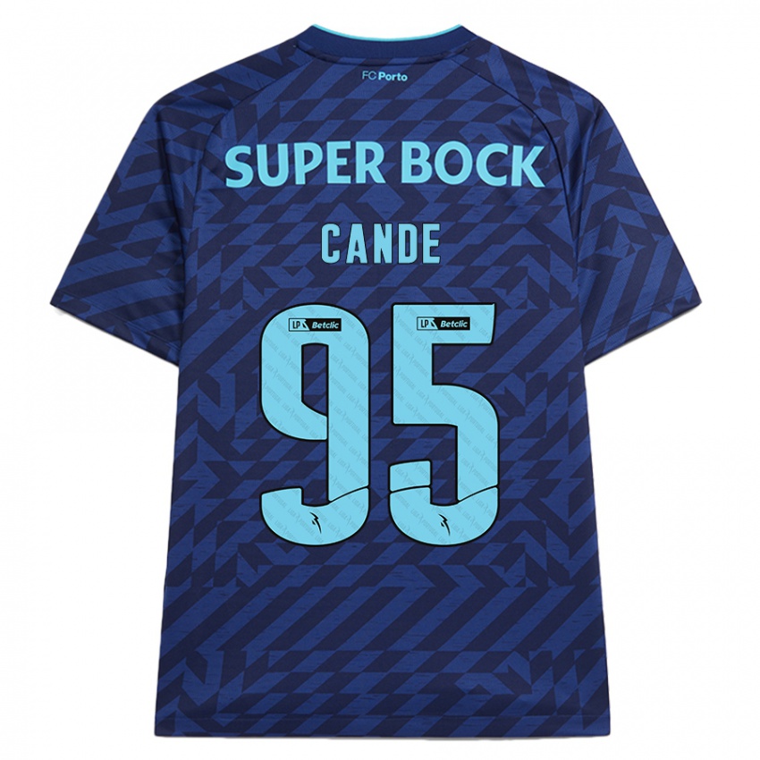 Kinderen Anhá Cande #95 Marineblauw Thuisshirt Derde Tenue 2024/25 T-Shirt