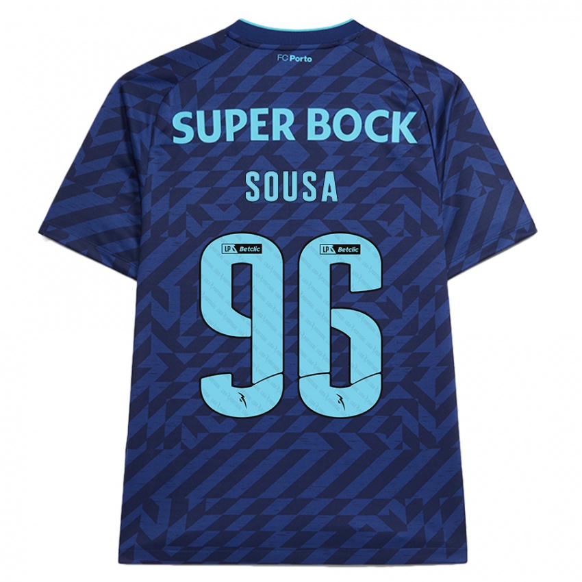 Kinderen Filipe Sousa #96 Marineblauw Thuisshirt Derde Tenue 2024/25 T-Shirt