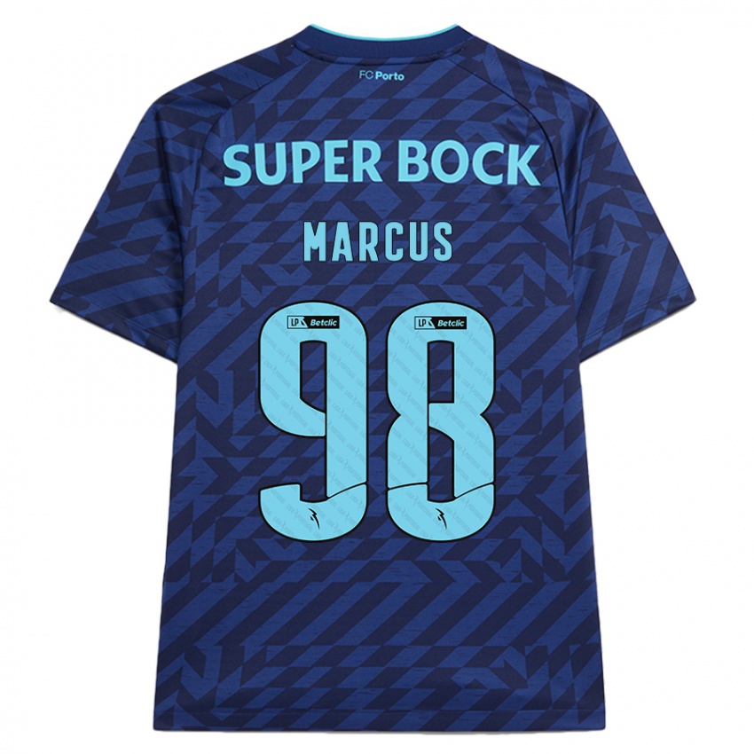 Kinderen Abraham Marcus #98 Marineblauw Thuisshirt Derde Tenue 2024/25 T-Shirt