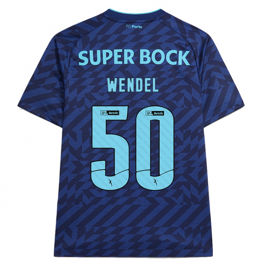 Kinderen Wendel #50 Marineblauw Thuisshirt Derde Tenue 2024/25 T-Shirt