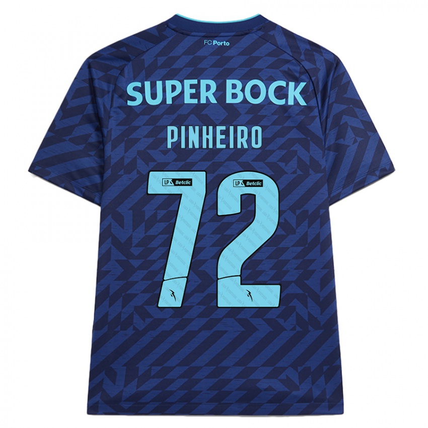 Kinderen Rodrigo Pinheiro #72 Marineblauw Thuisshirt Derde Tenue 2024/25 T-Shirt