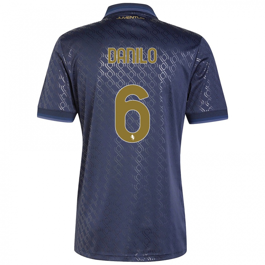 Kinderen Danilo #6 Marineblauw Thuisshirt Derde Tenue 2024/25 T-Shirt