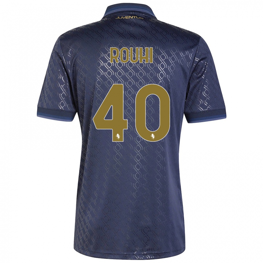 Kinderen Jonas Rouhi #40 Marineblauw Thuisshirt Derde Tenue 2024/25 T-Shirt