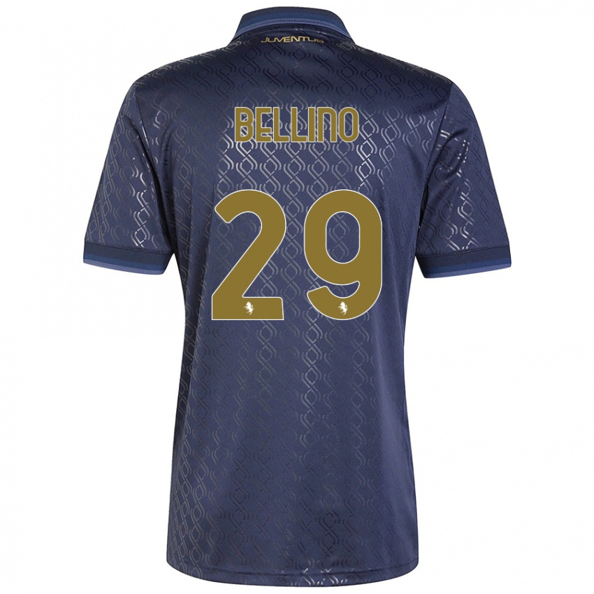 Kinderen Filippo Bellino #29 Marineblauw Thuisshirt Derde Tenue 2024/25 T-Shirt