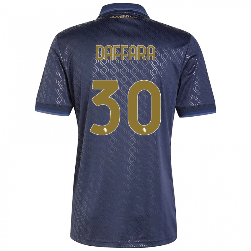 Kinderen Giovanni Daffara #30 Marineblauw Thuisshirt Derde Tenue 2024/25 T-Shirt