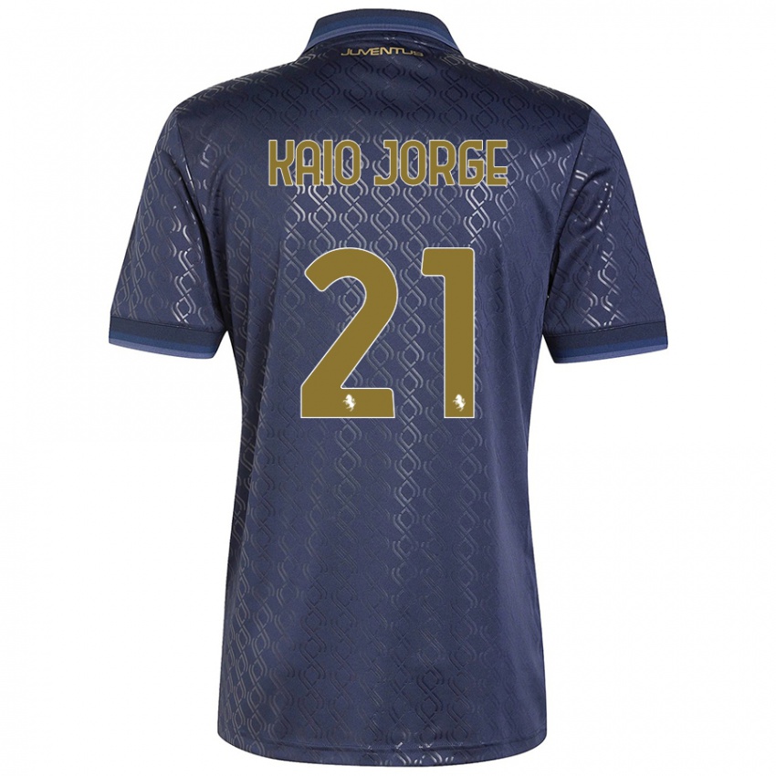 Kinderen Kaio Jorge #21 Marineblauw Thuisshirt Derde Tenue 2024/25 T-Shirt