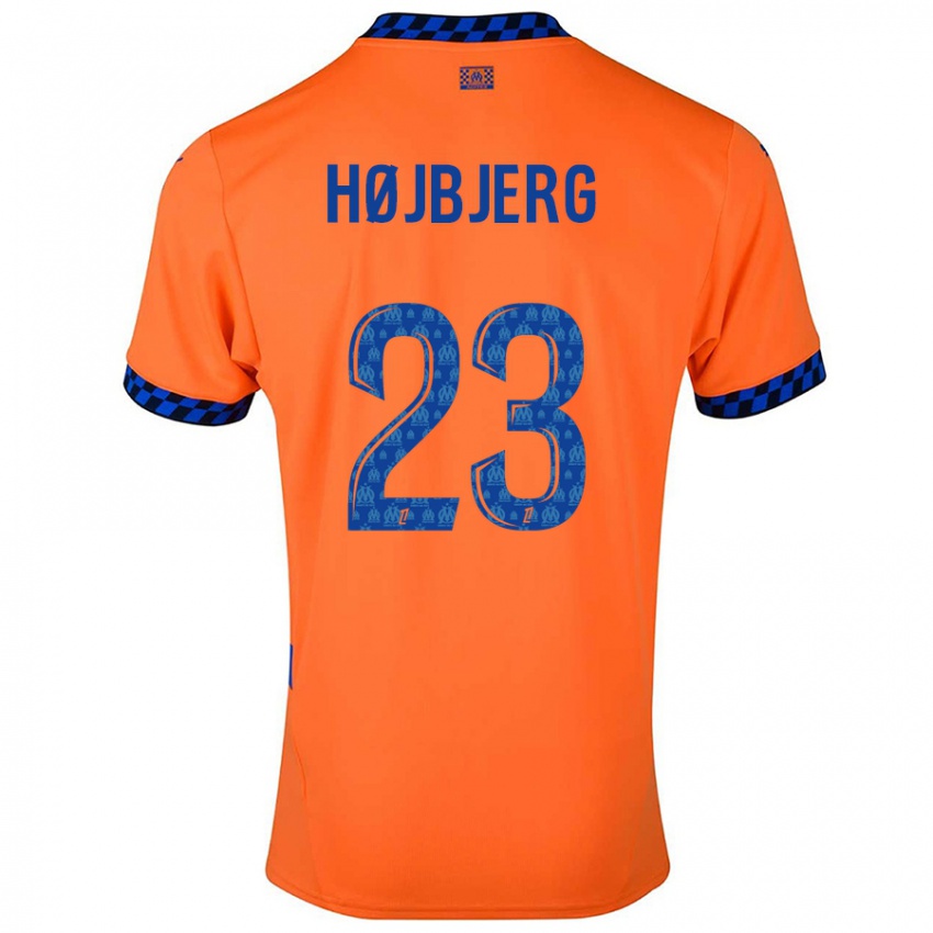 Kinderen Pierre Emile Hojbjerg #23 Oranje Donkerblauw Thuisshirt Derde Tenue 2024/25 T-Shirt