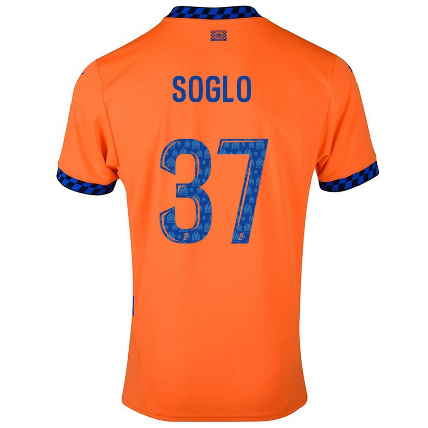 Kinderen Emran Soglo #37 Oranje Donkerblauw Thuisshirt Derde Tenue 2024/25 T-Shirt