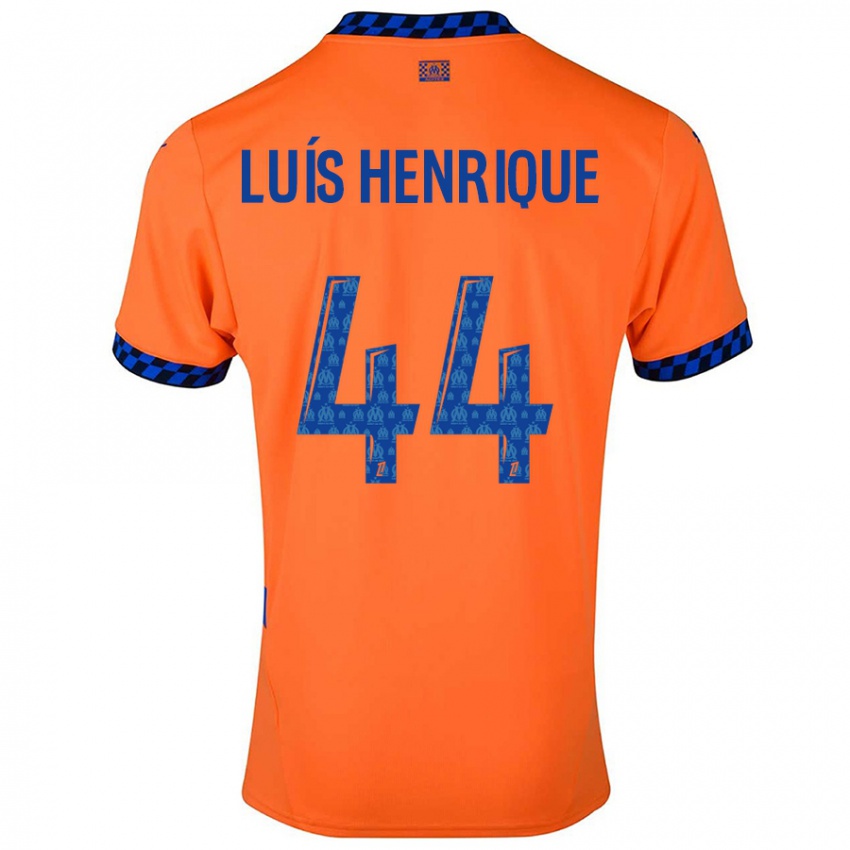 Kinderen Luis Henrique #44 Oranje Donkerblauw Thuisshirt Derde Tenue 2024/25 T-Shirt