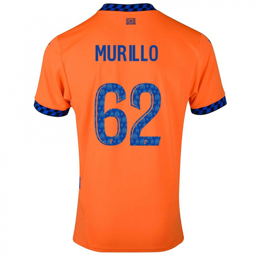 Kinderen Amir Murillo #62 Oranje Donkerblauw Thuisshirt Derde Tenue 2024/25 T-Shirt