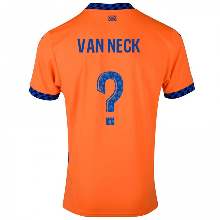 Kinderen Jelle Van Neck #0 Oranje Donkerblauw Thuisshirt Derde Tenue 2024/25 T-Shirt