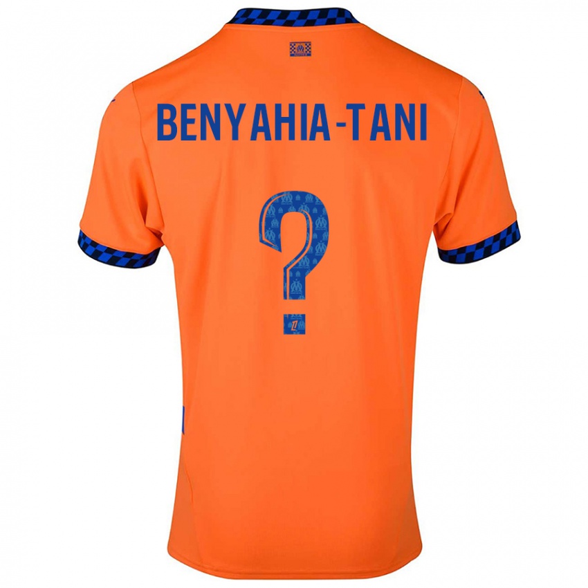 Kinderen Aylan Benyahia-Tani #0 Oranje Donkerblauw Thuisshirt Derde Tenue 2024/25 T-Shirt