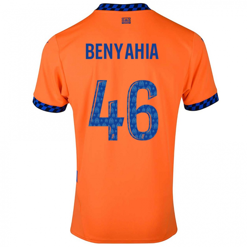 Kinderen Aylan Benyahia-Tani #46 Oranje Donkerblauw Thuisshirt Derde Tenue 2024/25 T-Shirt