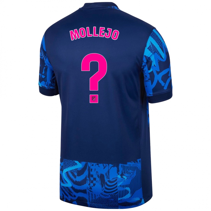 Kinderen Victor Mollejo #0 Koningsblauw Thuisshirt Derde Tenue 2024/25 T-Shirt