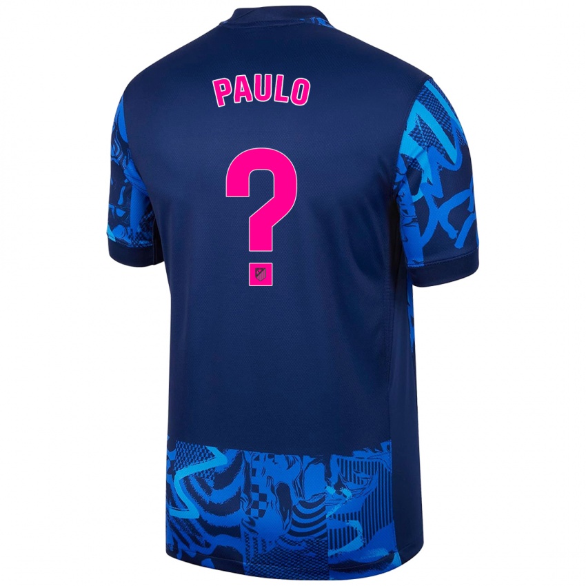 Kinderen Marcos Paulo #0 Koningsblauw Thuisshirt Derde Tenue 2024/25 T-Shirt