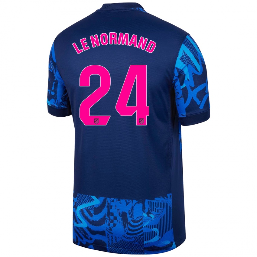 Kinderen Robin Le Normand #24 Koningsblauw Thuisshirt Derde Tenue 2024/25 T-Shirt