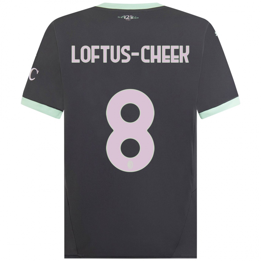 Kinderen Ruben Loftus-Cheek #8 Grijs Thuisshirt Derde Tenue 2024/25 T-Shirt