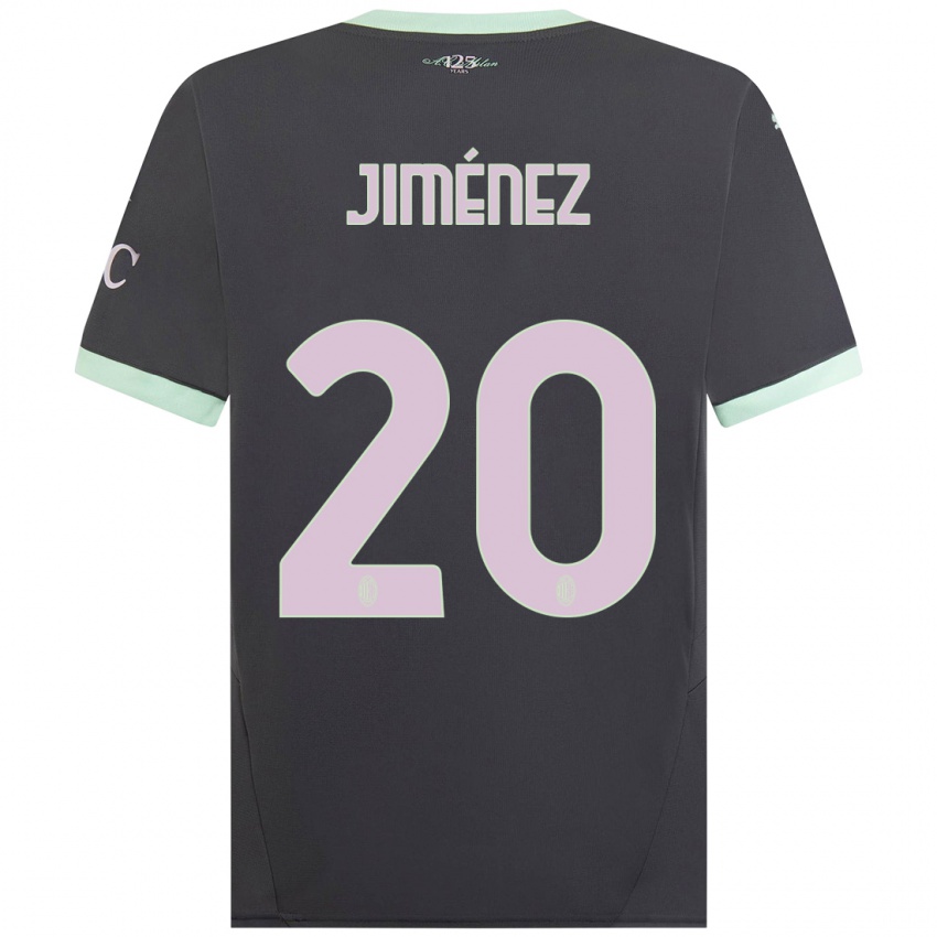 Kinderen Álex Jiménez #20 Grijs Thuisshirt Derde Tenue 2024/25 T-Shirt