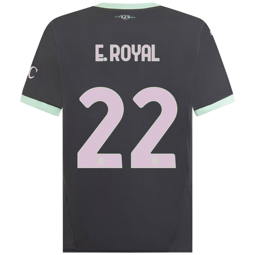 Kinderen Emerson Royal #22 Grijs Thuisshirt Derde Tenue 2024/25 T-Shirt