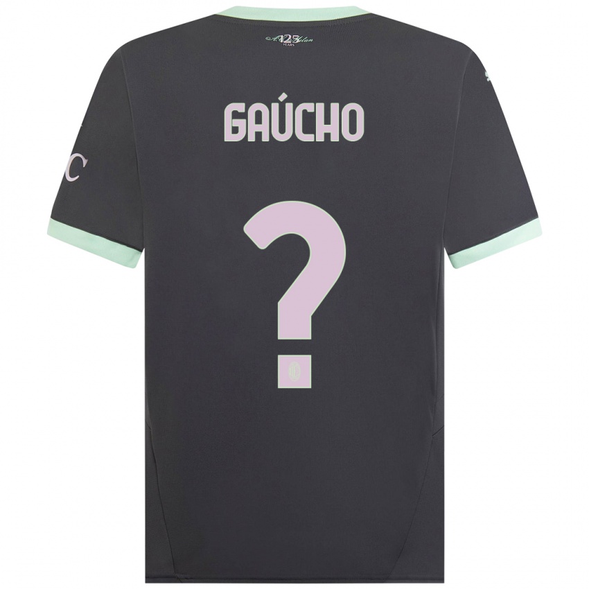 Kinderen Estevan Gaúcho #0 Grijs Thuisshirt Derde Tenue 2024/25 T-Shirt