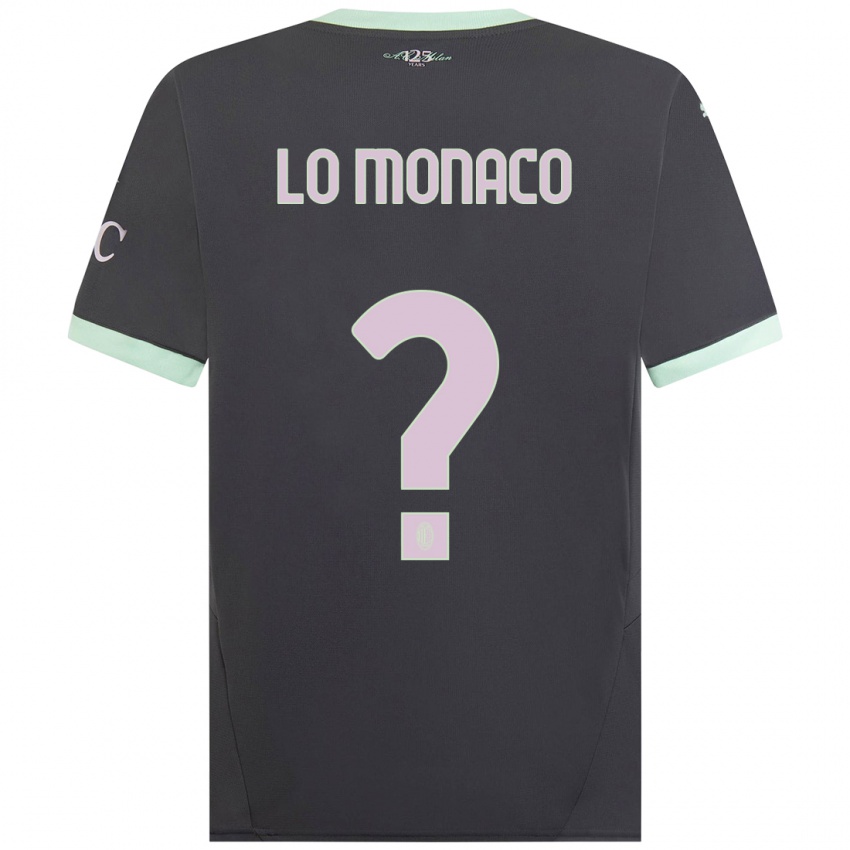 Kinderen Kevin Lo Monaco #0 Grijs Thuisshirt Derde Tenue 2024/25 T-Shirt