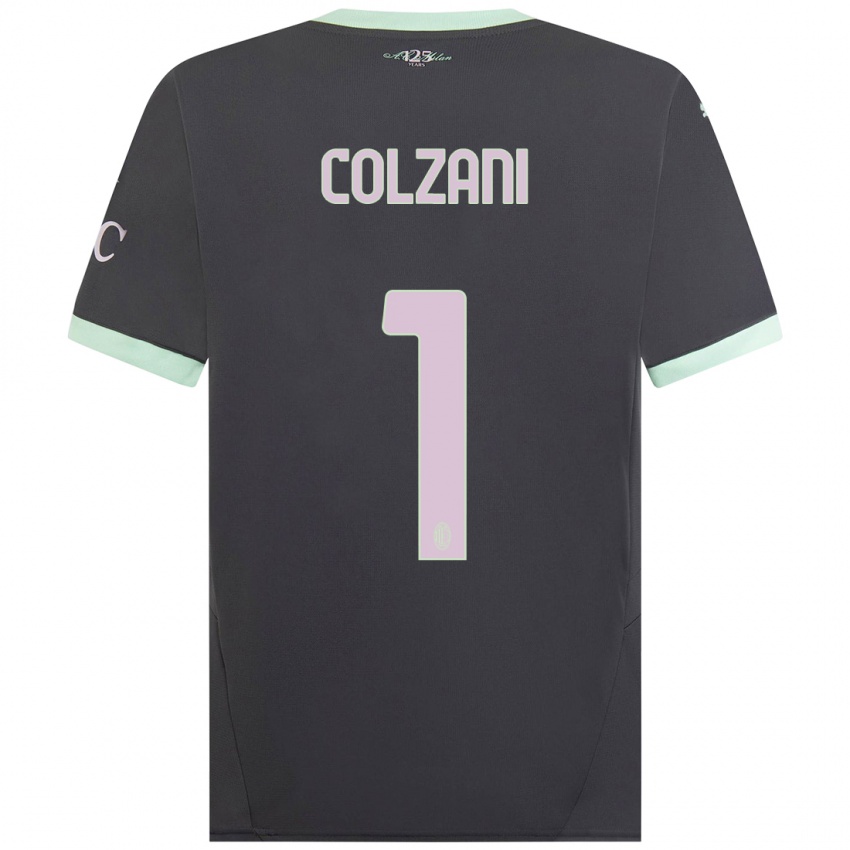 Kinderen Edoardo Colzani #1 Grijs Thuisshirt Derde Tenue 2024/25 T-Shirt