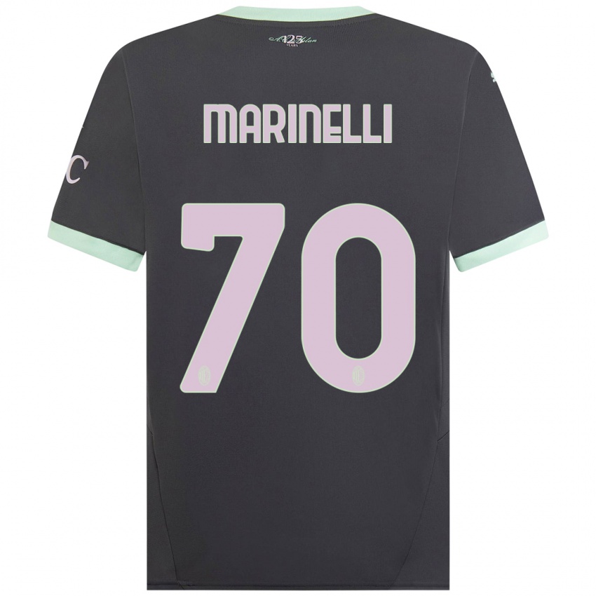 Kinderen Gloria Marinelli #70 Grijs Thuisshirt Derde Tenue 2024/25 T-Shirt