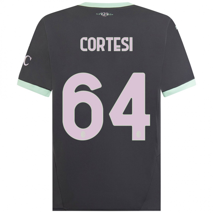 Kinderen Selena Cortesi #64 Grijs Thuisshirt Derde Tenue 2024/25 T-Shirt